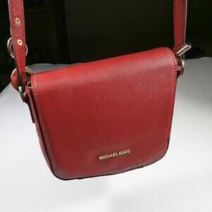 Michael Kors Hamilton Saffiano Leather Large Messenger Bag Azalea Orange